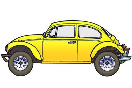 451 picture of a 1969 VW Beetle Baja