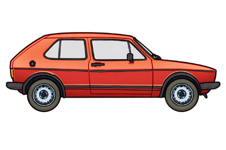 451 picture of a 1976 VW Golf GTI Mk1