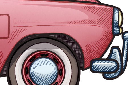 Close up detail of 451 picture of a 1950 Studebaker Commander