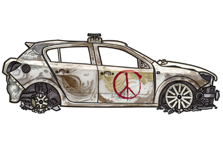 451 picture of a 2009 Vauxhall Astra Police Car from Tottenham London