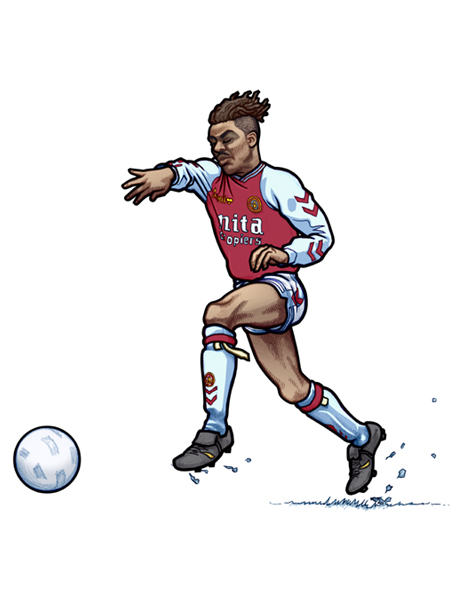 451 portrait of Aston Villa and England Winger Tony Daley