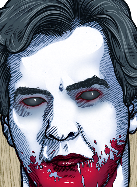 Detail of 451 portrait of Rupert Murdoch