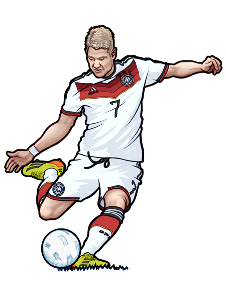 451 illustration of Bastian Schweinsteiger